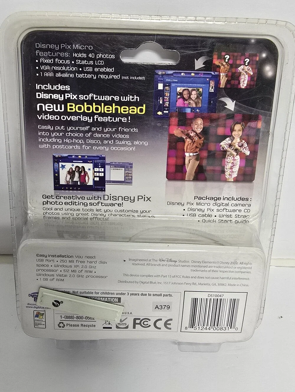 Disney Pix Micro Digital Camera Jonas Brothers Holds 40 Photos Y2K NEW